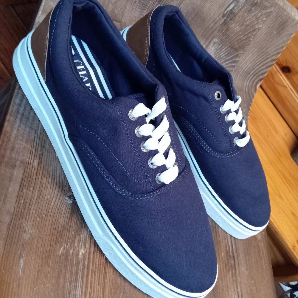 Chap's Men's Size 9.5 Chace Canvas Lace-up Casual Sneakers